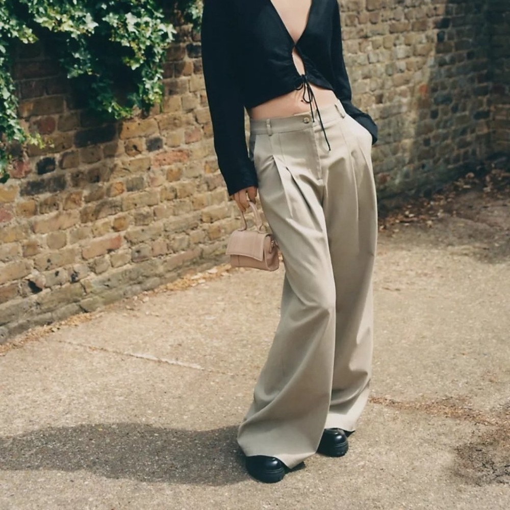 Anthropologie/Amadi Pleated Wide Leg Pants